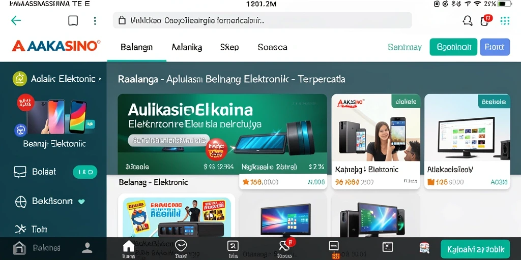 Antarmuka AAKASINO yang intuitif dan mudah digunakan untuk belanja elektronik.
