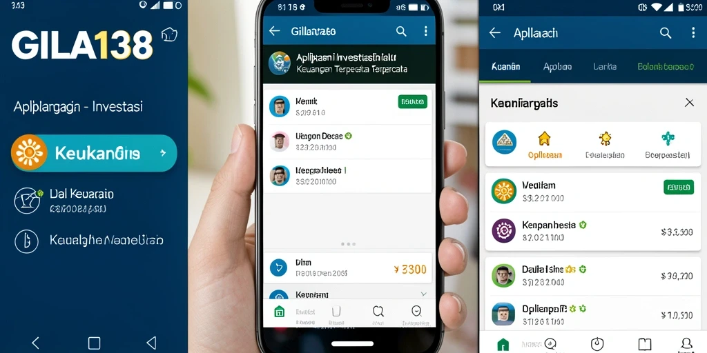 Antarmuka aplikasi GILA138 yang modern dan fungsional.