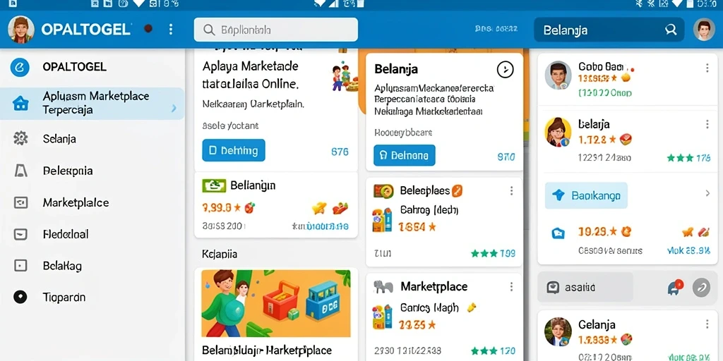 Tampilan antarmuka aplikasi OPALTOGEL yang sederhana dan mudah digunakan.