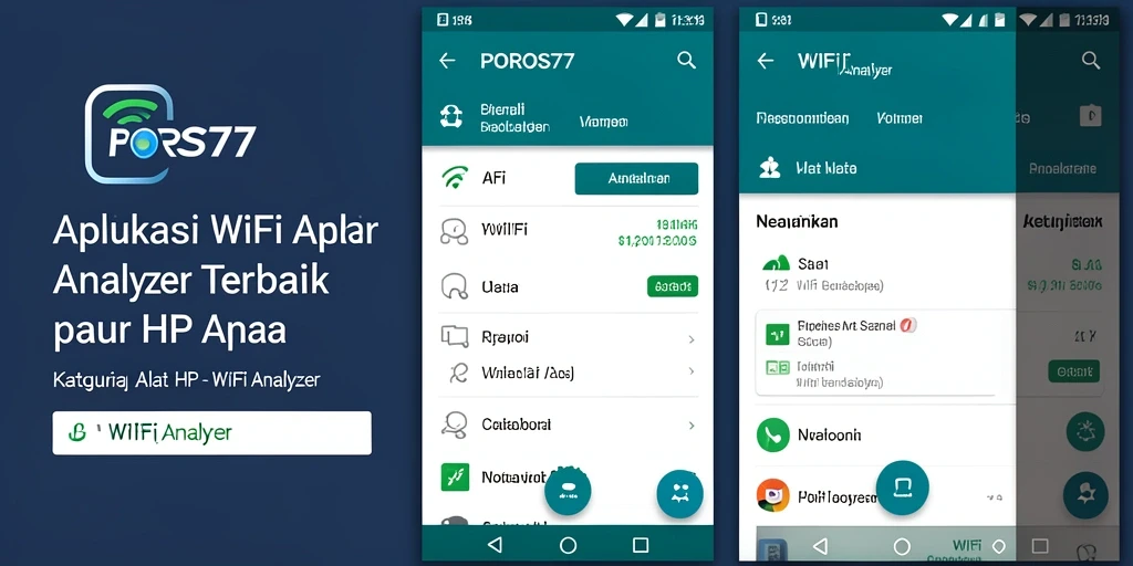 Antarmuka POROS77 menampilkan analisis mendalam jaringan WiFi.
