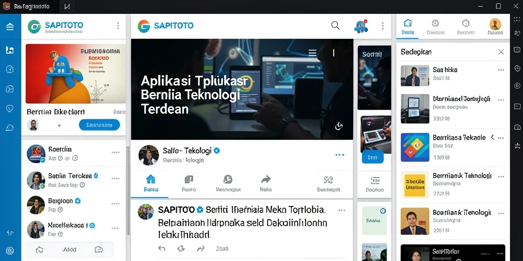 Tampilan antarmuka aplikasi SAPITOTO yang modern dan informatif.